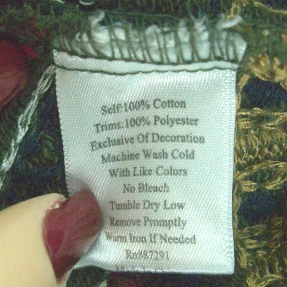 Johnny Was JW Los Angeles Womens Embroidered Cardigan Jacket Cotton Small Green - Picture 10 of 10